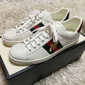 Gucci Ace Bee Sneakers White Size US 10 / EUR 43